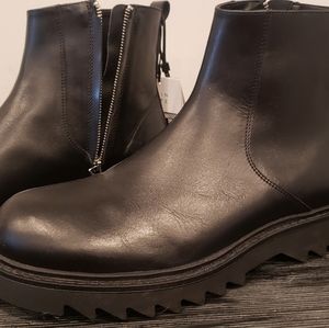 Brand new zara men's black ankle boots size 9